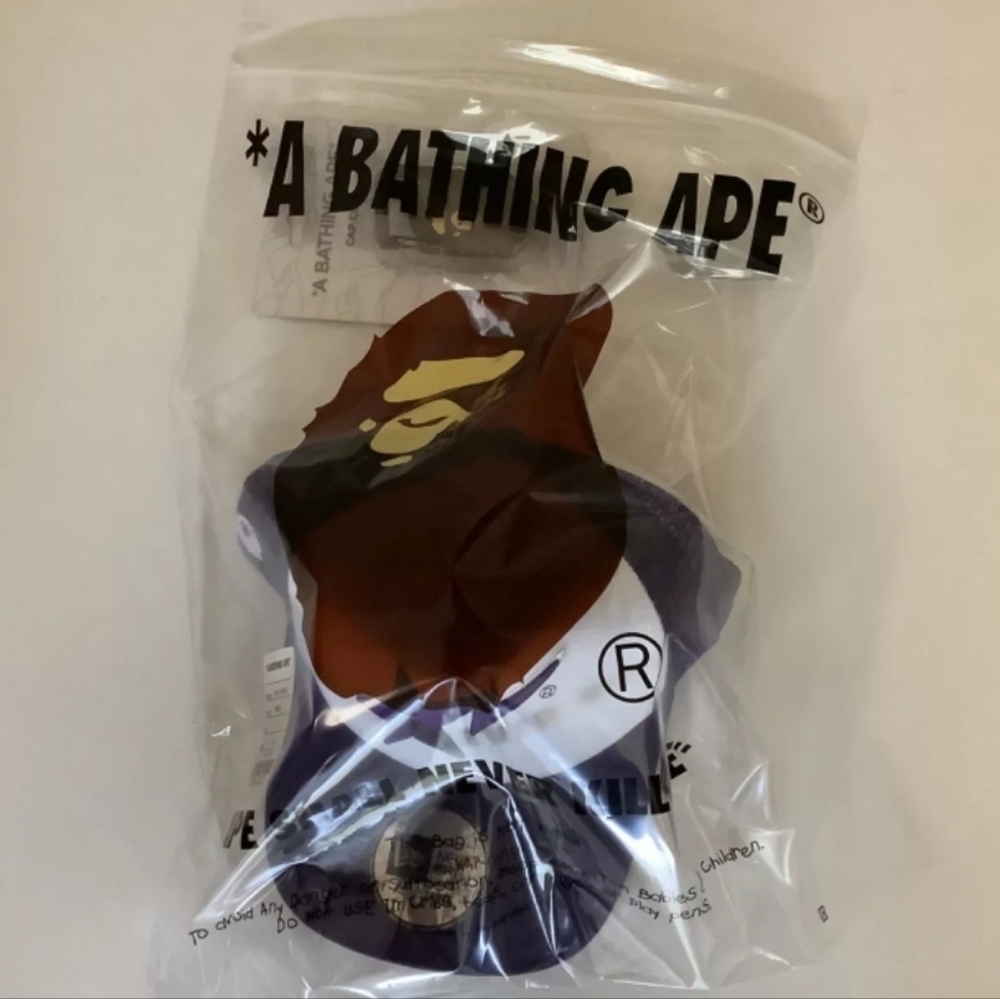 Bape Purple and White New Era Cap ‼️ NEW ‼️ - Picture 8 of 8